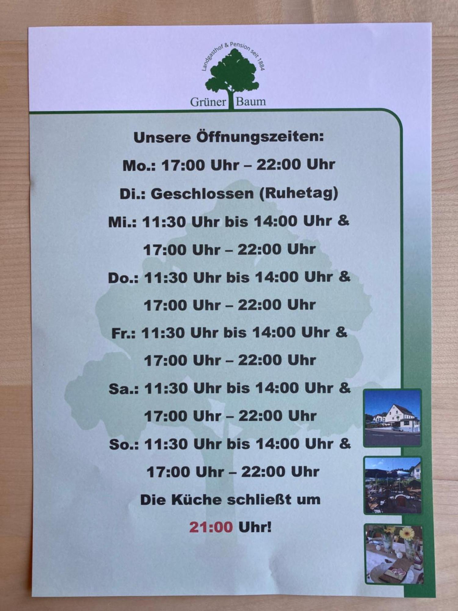 Restaurant Gruener Baum Hotel Leidersbach ภายนอก รูปภาพ